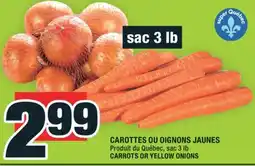 Super C CAROTTES OU OIGNONS JAUNES | CARROTS OR YELLOW ONIONS offer