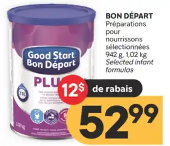 Brunet BON DÉPART Préparations pour nourrissons sélectionnées offer