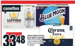 Super C BIÈRE CORONA EXTRA, BLUE MOON, SAPPORO | BEER offer