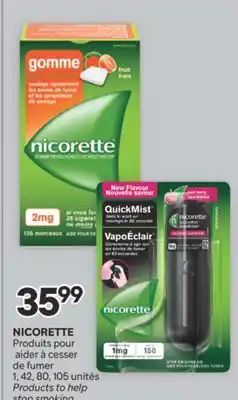 Brunet NICORETTE Produits pour aider à cesser de fumer offer