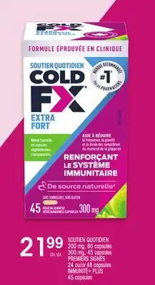 Uniprix COLD FX SOUTIEN QUOTIDIEN, 200 mg, 300 mg, PREMIERS SIGNES , IMMUNITÉ+ PLUS offer