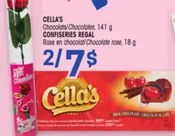 Uniprix CELLA'S Chocolats/Chocolates, CONFISERIES REGAL Rose en chocolat/Chocolate rose offer