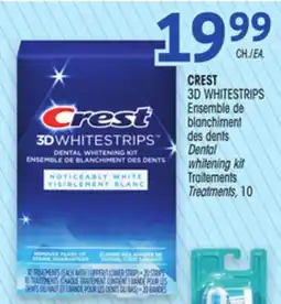 Uniprix CREST 3D WHITESTRIPS Ensemble de blanchiment des dents Traitements / Dental whitening kit Treatments offer