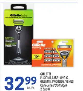 Uniprix GILLETTE FUSION5, LABS, KING C. GILLETTE, PROGLIDE, VENUS Cartouches / Cartridges offer