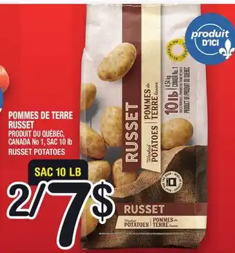 Marche Ami POMMES DE TERRE RUSSET | RUSSET POTATOES offer