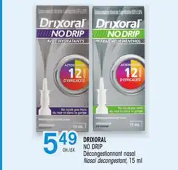 Uniprix DRIXORAL NO DRIP Décongestionnant nasal/Nasal decongestant offer