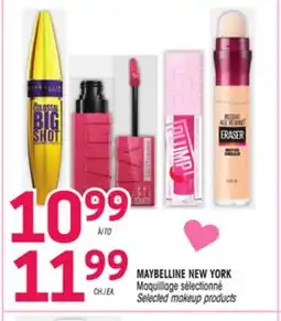 Uniprix MAYBELLINE NEW YORK Maquillage sélectionné/Selected makeup products offer