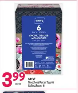 Uniprix SAVVY Mouchoirs Boîtes/Facial tissues Boxes, 6 offer