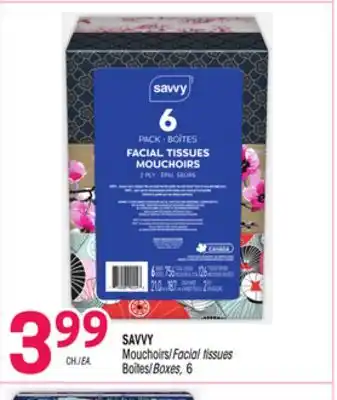 Uniprix SAVVY Mouchoirs Boîtes/Facial tissues Boxes, 6 offer