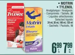 Jean Coutu MOTRIN, TYLENOL Selected Products offer