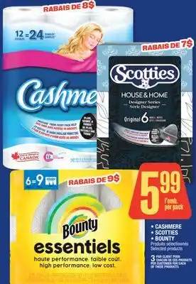 Jean Coutu CASHMERE, SCOTTIES, BOUNTY Selected products offer