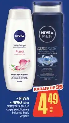 Jean Coutu NIVEA, NIVEA Men Selected body washes offer