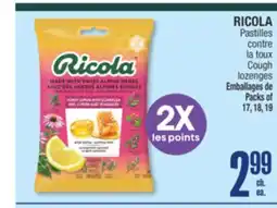 Jean Coutu RICOLA Cough lozenges offer