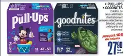 Jean Coutu PULL-UPS, GOODNITES underpants and underwear offer