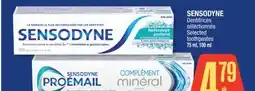 Jean Coutu SENSODYNE Selected toothpastes offer