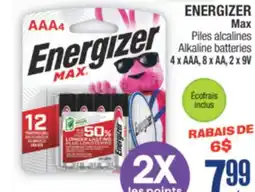 Jean Coutu ENERGIZER Max Alkaline batteries offer