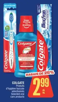 Jean Coutu COLGATE Selected oral care products offer