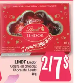 Jean Coutu LINDT Lindor Chocolate hearts offer