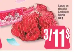 Jean Coutu Chocolate hearts offer