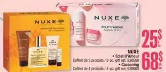 Jean Coutu NUXE 3-pc. gift set, 530608 , 4-pc. gift set, 530609 offer