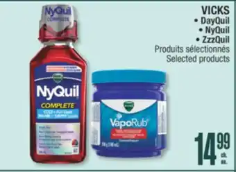 Jean Coutu VICKS Selected products offer