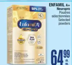 Jean Coutu ENFAMIL A+ Neuropro Selected powders offer