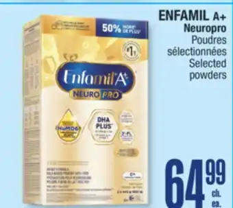 Jean Coutu ENFAMIL A+ Neuropro Selected powders offer