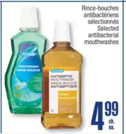 Jean Coutu PERSONNELLE Selected antibacterial mouthwashes offer