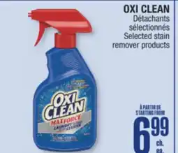 Jean Coutu OXI CLEAN Selected stain remover products offer