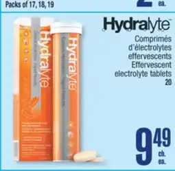 Jean Coutu Hydralyte Effervescent electrolyte tablets offer