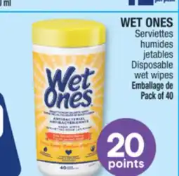 Jean Coutu WET ONES Disposable wet wipes offer