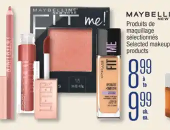 Jean Coutu Maybelline Selected makeup products offer