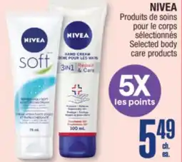 Jean Coutu NIVEA Selected body care products offer