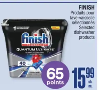 Jean Coutu FINISH Selected dishwasher products offer