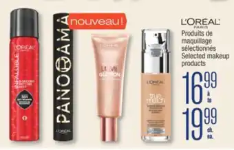 Jean Coutu L'Oréal Selected makeup products offer