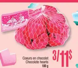 Jean Coutu Coeurs en chocolat offer