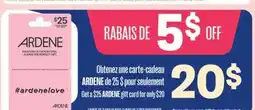 Jean Coutu ARDENE gift card offer