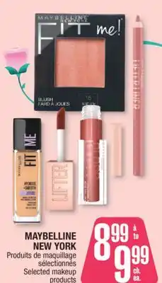 Jean Coutu MAYBELLINE NEW YORK Selected makeup products offer