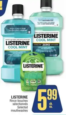 Jean Coutu LISTERINE Selected mouthwashes offer