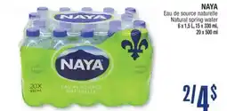 Jean Coutu NAYA Natural spring water offer