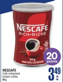 Jean Coutu NESCAFE Instant coffee offer