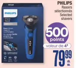 Jean Coutu PHILIPS Selected shavers offer