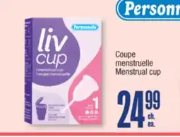 Jean Coutu Personnelle Menstrual cup offer