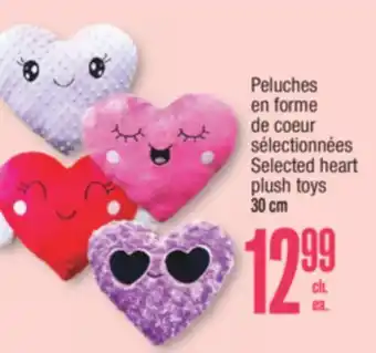 Jean Coutu Selected heart plush toys offer