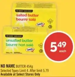 Shoppers Drug Mart No name butter offer