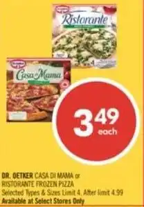 Shoppers Drug Mart Dr. oetker casa di mama c ristorante frozen pizza offer