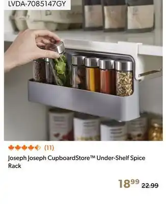 Shopper+ Joseph Joseph Cupboard Store Under-Shelf Spice Rack offer