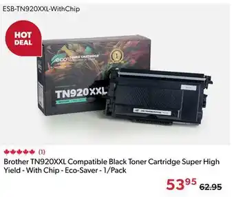 Shopper+ Brother TN920XXL Compatible Black Toner Cartridge Super High Yield - With Chip - Eco-Saver - 1/Pack offer