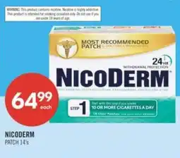 Shoppers Drug Mart Nicoderm patch offer