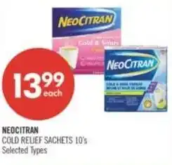 Shoppers Drug Mart Neocitran cold relief sachets offer